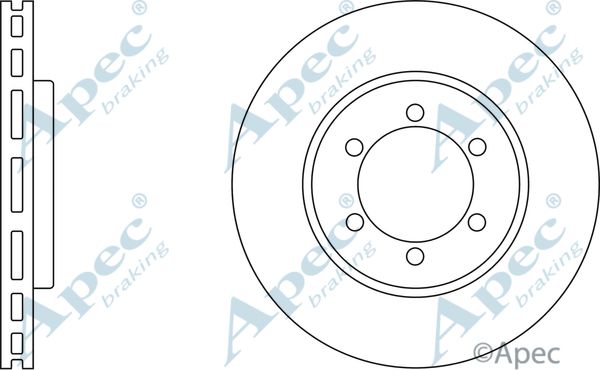 APEC BRAKING Тормозной диск DSK2071